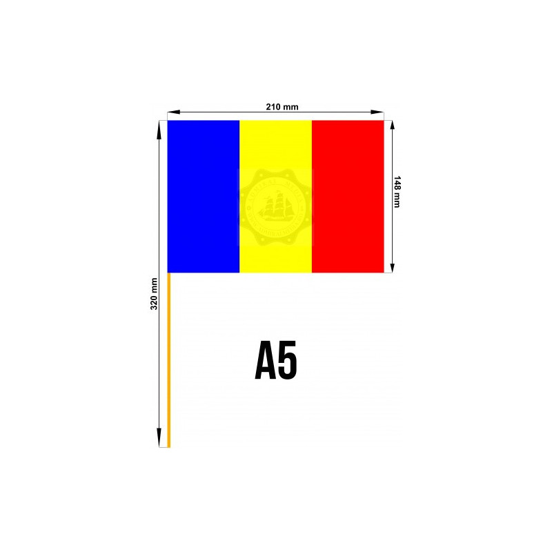 Stegulete Romania tricolore A5, Set 50 buc