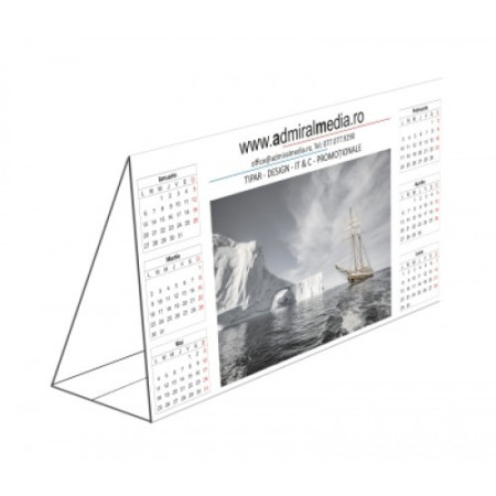 Calendare de birou personalizate tip prisma, set 50 buc