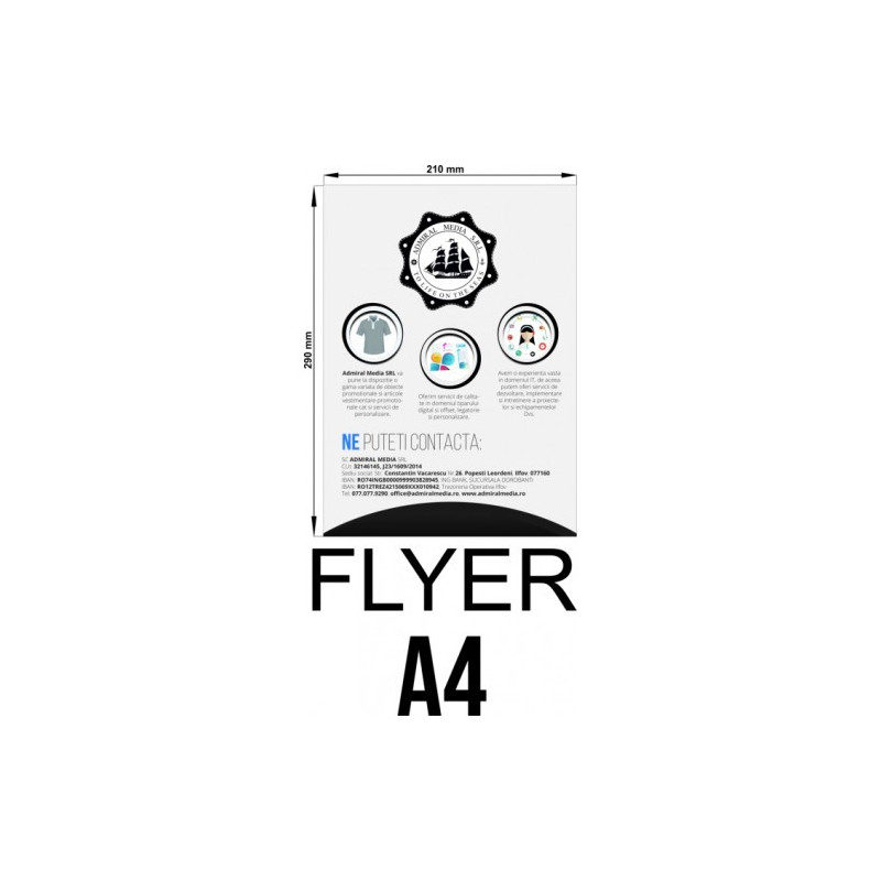 Set 50 flyere personalizate A4