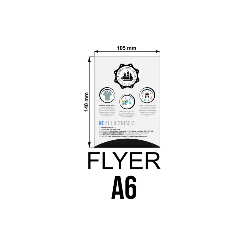 Set 50 flyere personalizate A6