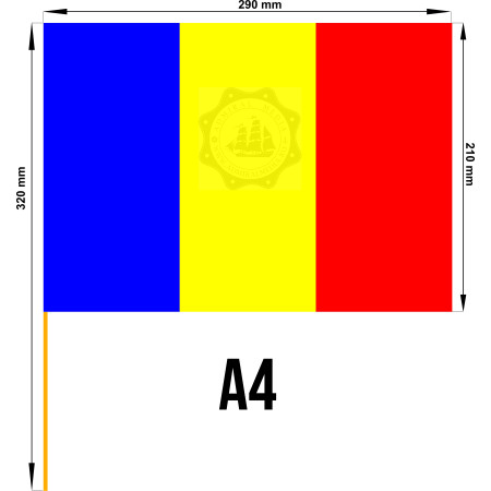 Stegulete Romania tricolore A4, Set 50 buc