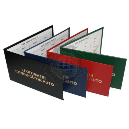 Legitimatie conducator auto agreata ARR 2026-2027 Personalizata